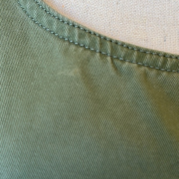 Y2K 90's Midi Overall Dress with Pockets Khaki - Picture 6 of 15